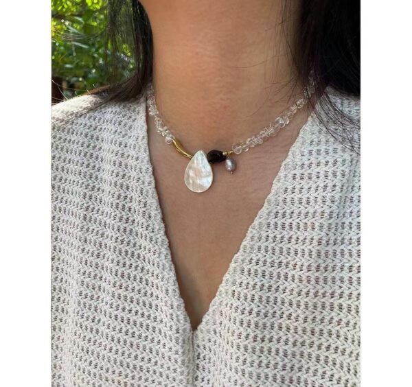 Roman Holiday Natural 7a Premium Crystal Shell Pearl Jewelry - Image 2