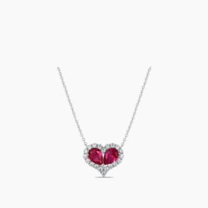 Ruby heart necklace