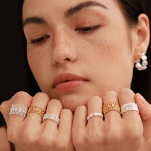 french lace vintage ring