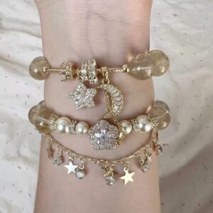 Original handmade natural crystal yellow crystal bracelet